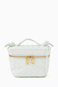 Mini Intrecciato Vanity Case in Lambskin leather