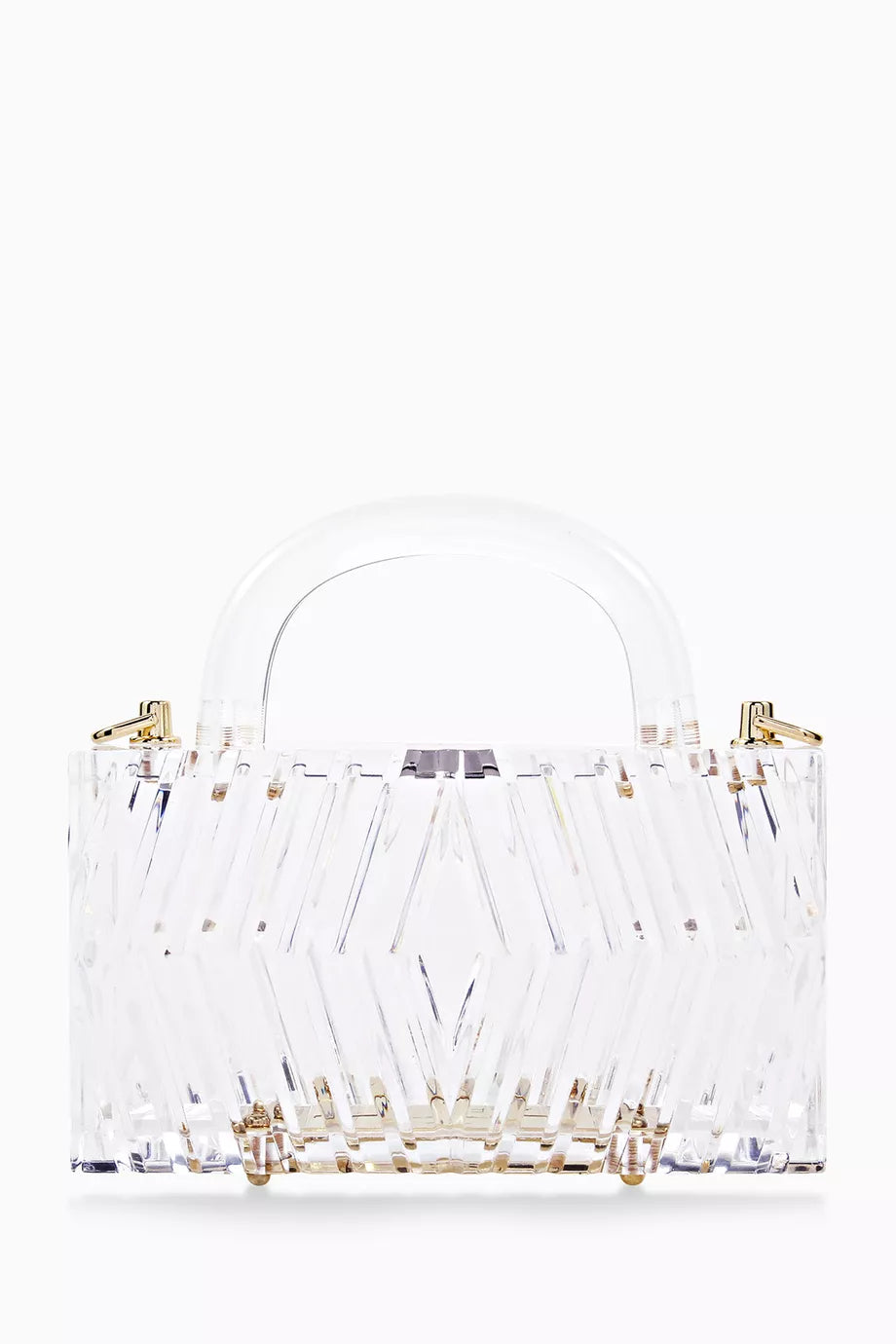 Lena Top Handle Bag in Acrylic
