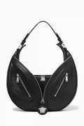 Medium Biker Hobo Bag in Calf Leather