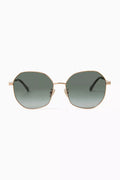 Astra Square Frame Sunglasses in Metal