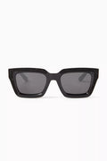 Megs Rectangular Frame Sunglasses in Acetate