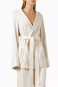 Hooded Jacket in Crepe