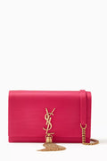 Kate Chain Wallet in Satin