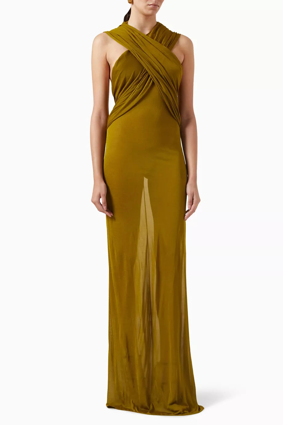 Hooded Dress in Crepe Jersey