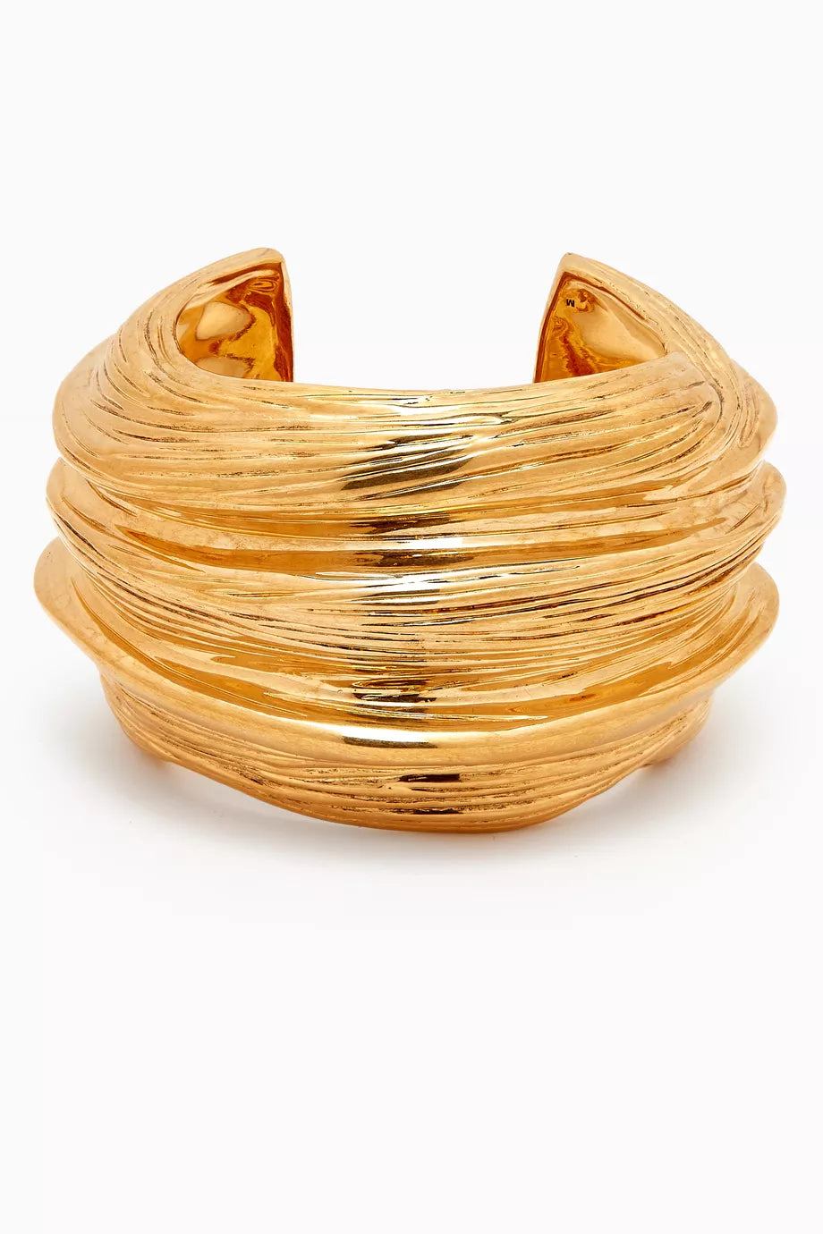 Thick Cuff Bracelet in Metal