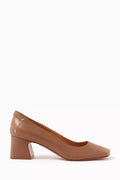 Four Stitches Décortiqué Pumps in Nappa Leather