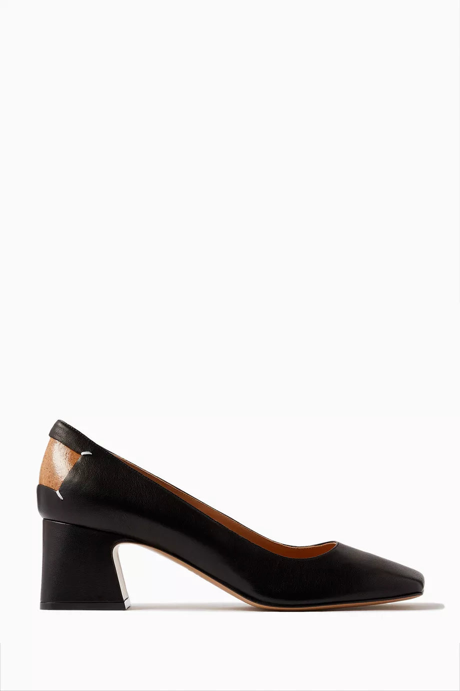Four Stitches Décortiqué Pumps in Nappa Leather