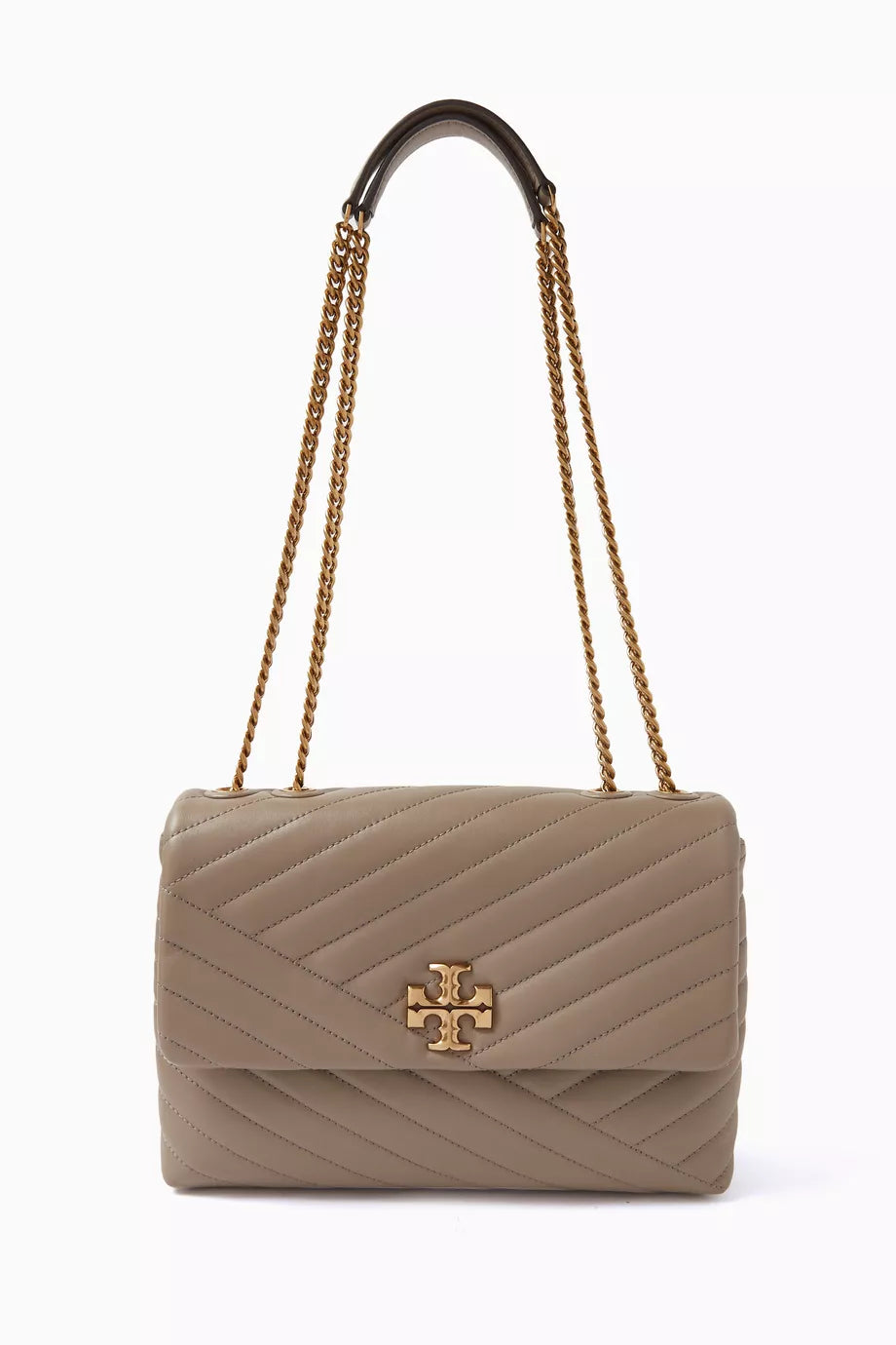 Kira Convertible Quilted Shoulder Bag in Leather