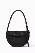 Mini Fleming Crescent Shoulder Bag in Leather