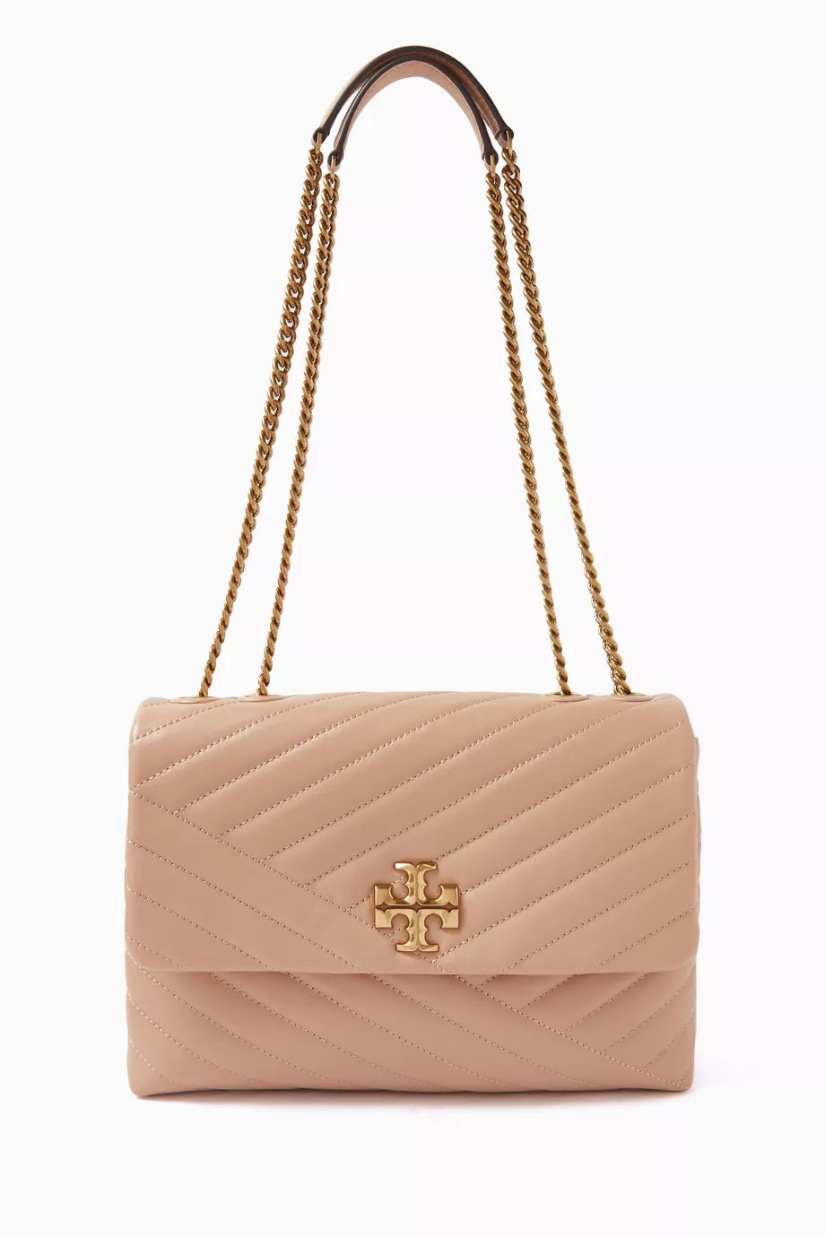 Kira Convertible Quilted Shoulder Bag in Leather