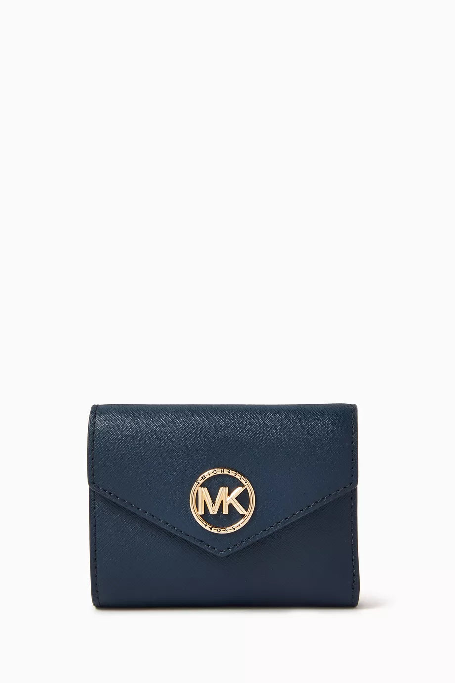 Greenwich Medium Tri-fold Envelope Wallet in Saffiano Leather