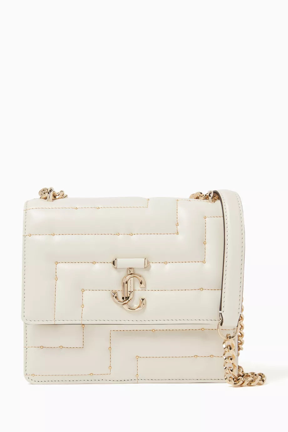 Avenue Quad Bag with JC Emblem in Studded Nappa Leather