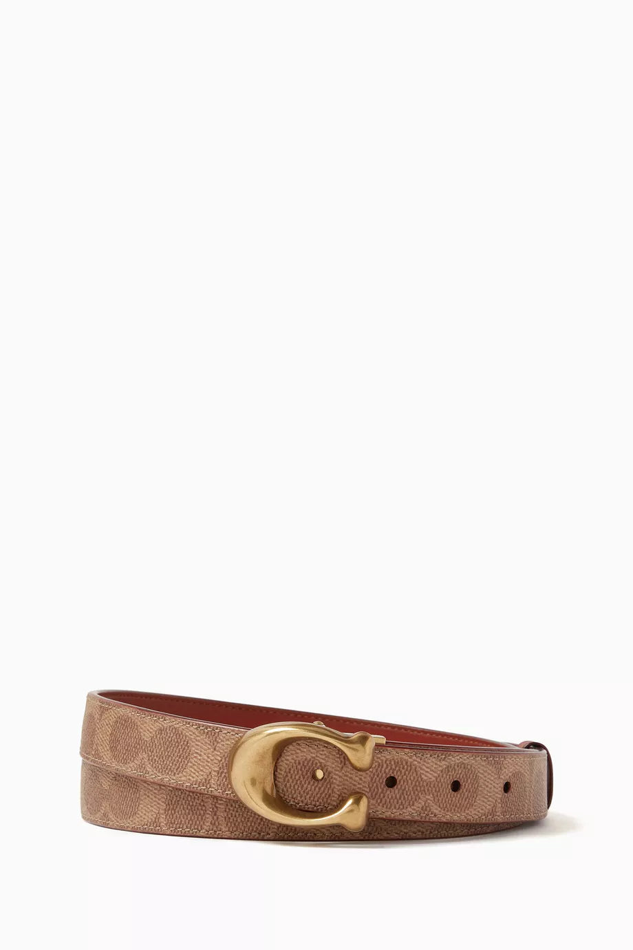 C Buckle Reversible Belt in Signature Canvas, 25mm