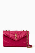 Mini Puffer Toy Crossbody Bag in Quilted Satin