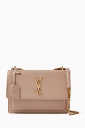 Medium Sunset Bag in Smooth Leather