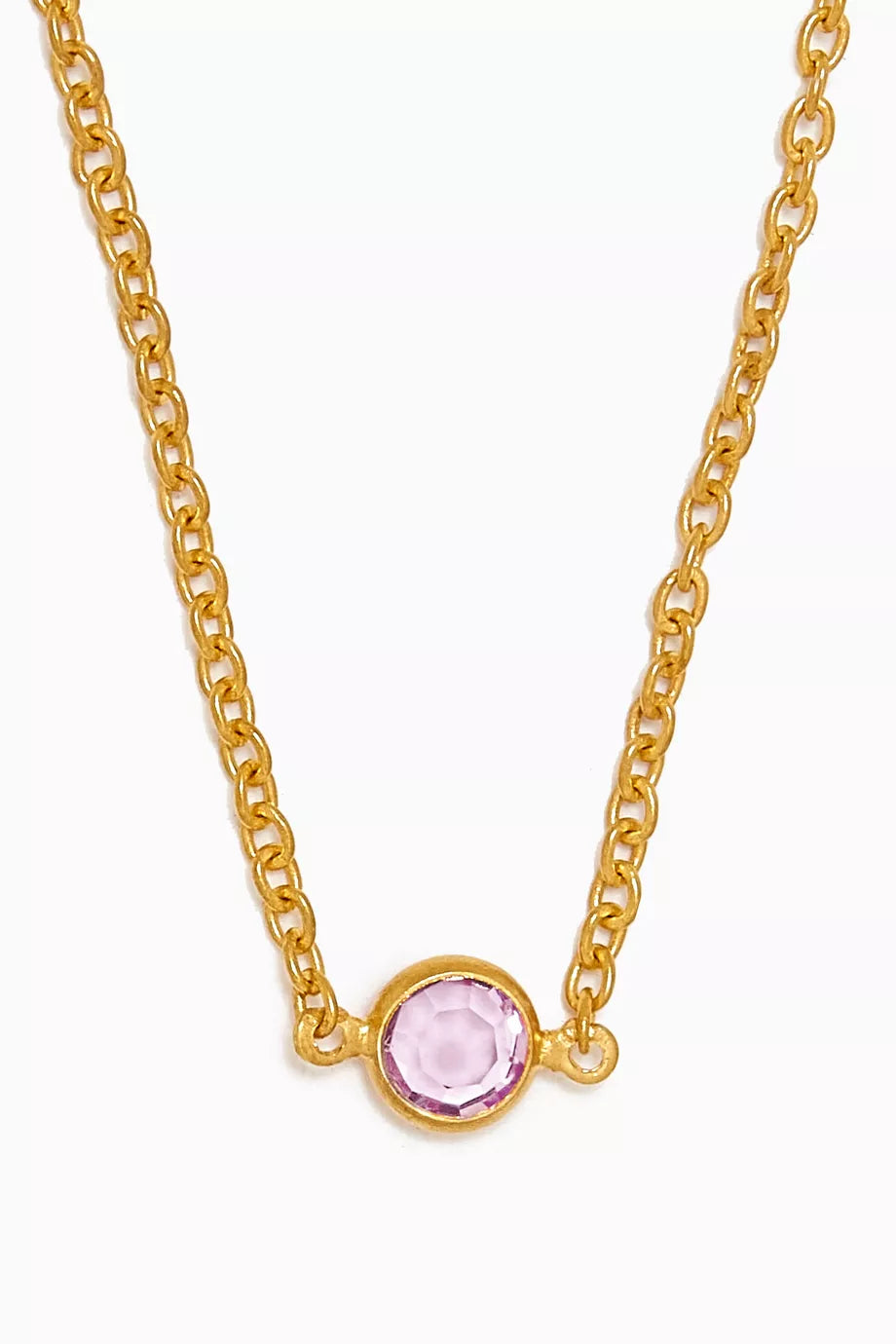 1970s Faux Light Amethyst Swarovski Crystal Necklace