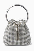 Micro Bon Bon Bucket Bag in Crystal Mesh