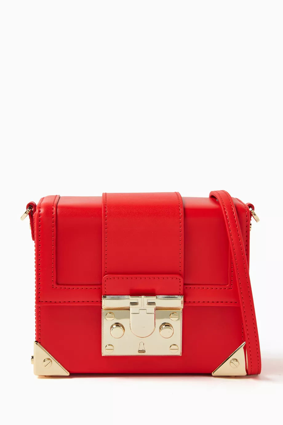 Mini Kiki Bauletto Crossbody Bag in Faux Leather