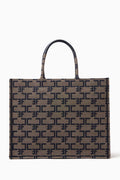 Large Monogram Tote Bag in Jacquard