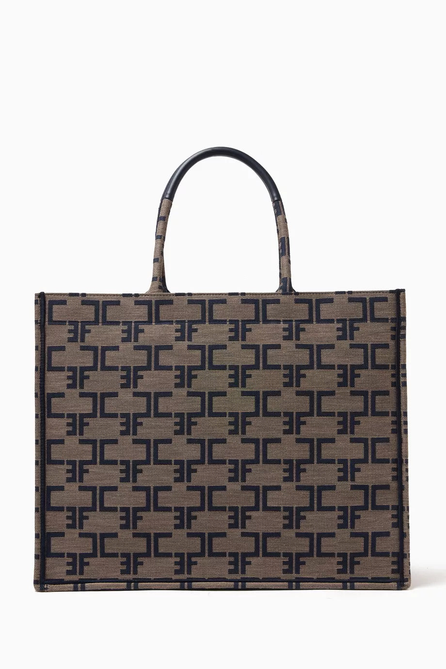 Large Monogram Tote Bag in Jacquard