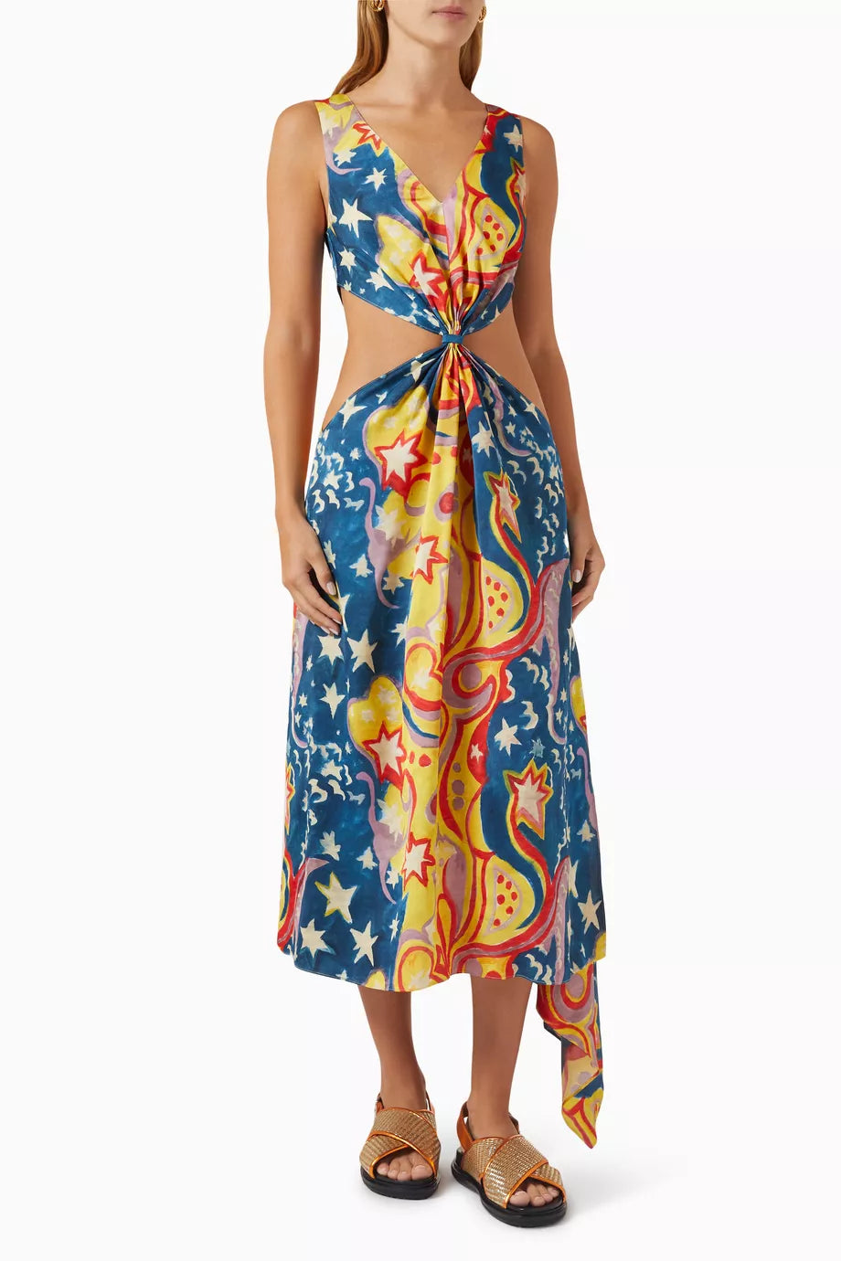 Marni x No Vacancy Inn Dress in Satin