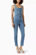 Fit For Success Sleeveless Jumpsuit in Denim
