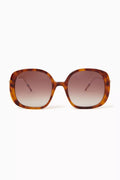 Marilu Oversized Sunglasses in Acetate & Metal
