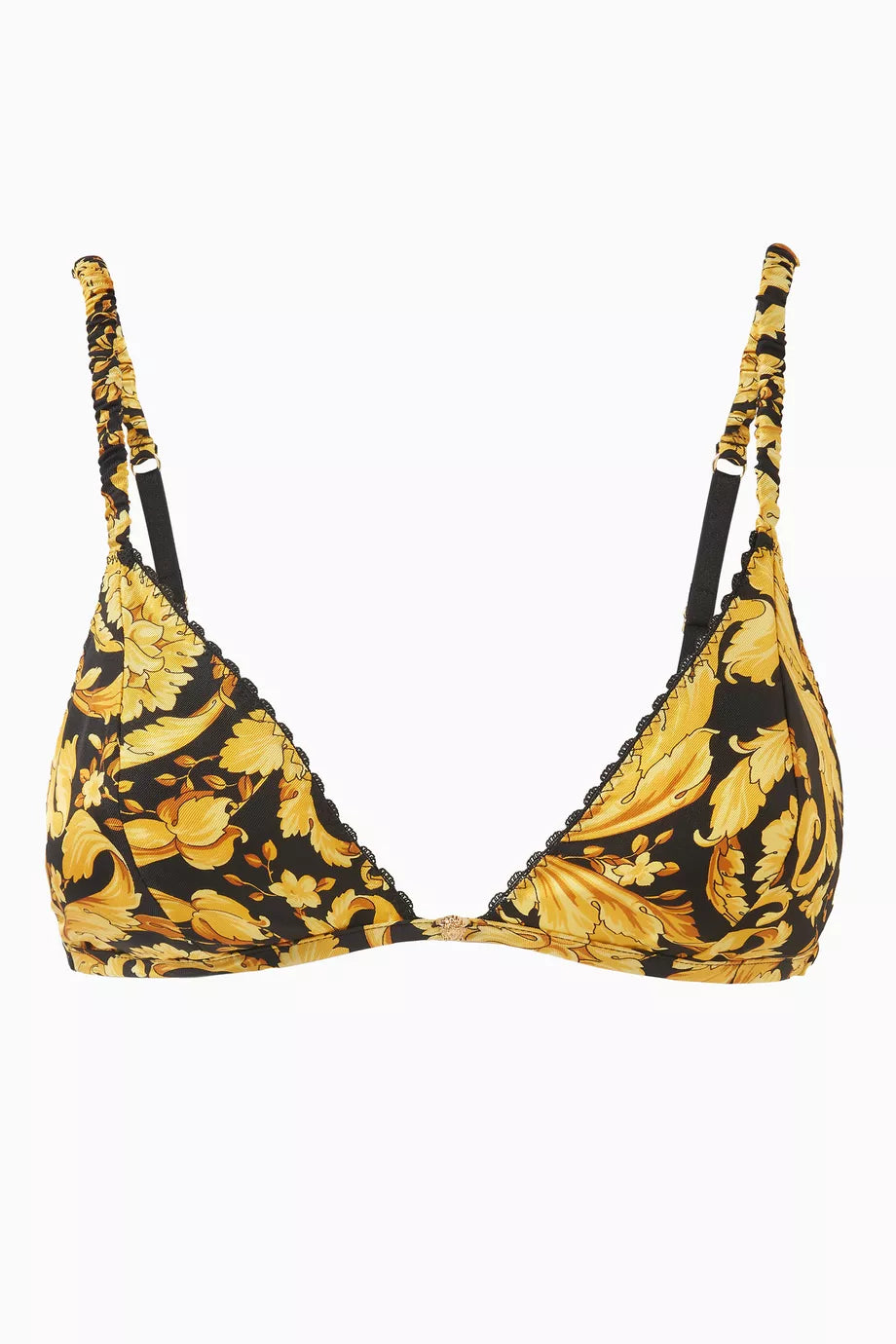 Barocco-print Bra in Silk-twill