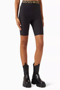 Greca Bike Shorts in Matte-lycra