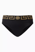 Greca Bikini Briefs in Recycled Nylon