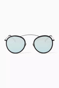 Metro 2 Flat Sunglasses in Acetate & Metal