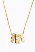 C Signature Rondelle Necklace in Metal