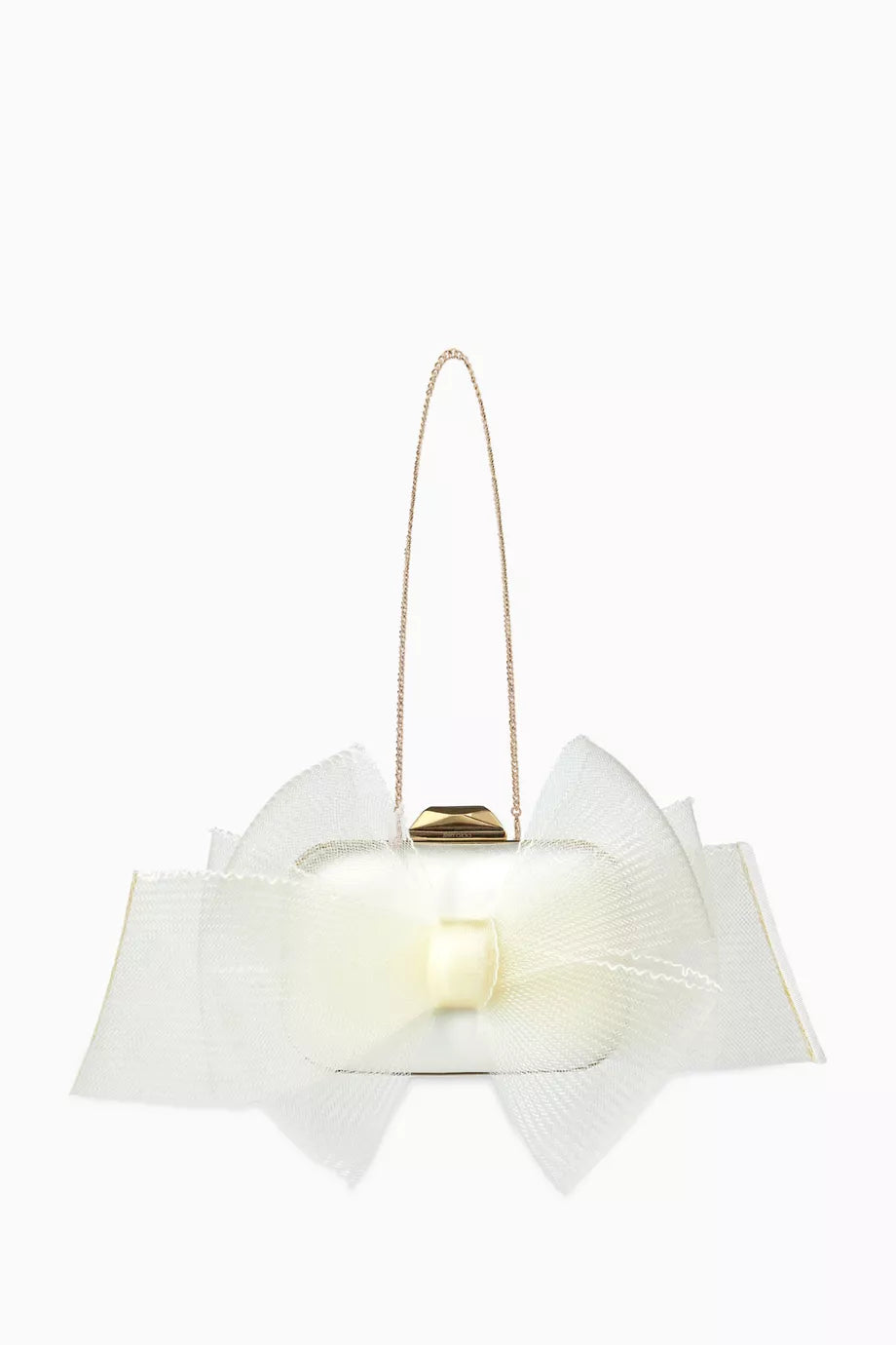 Micro Cloud Mini Bag with Aveline Bow in Satin