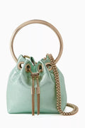 Micro Bon Bon Bag in Metallic Nappa