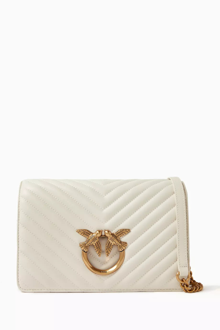 Love Click Classic Crossbody Bag in Quilted Leather
