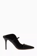 Maureen 100 Mules in Croc-embossed Leather