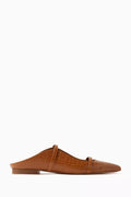 Maureen Flats in Croc-embossed Leather