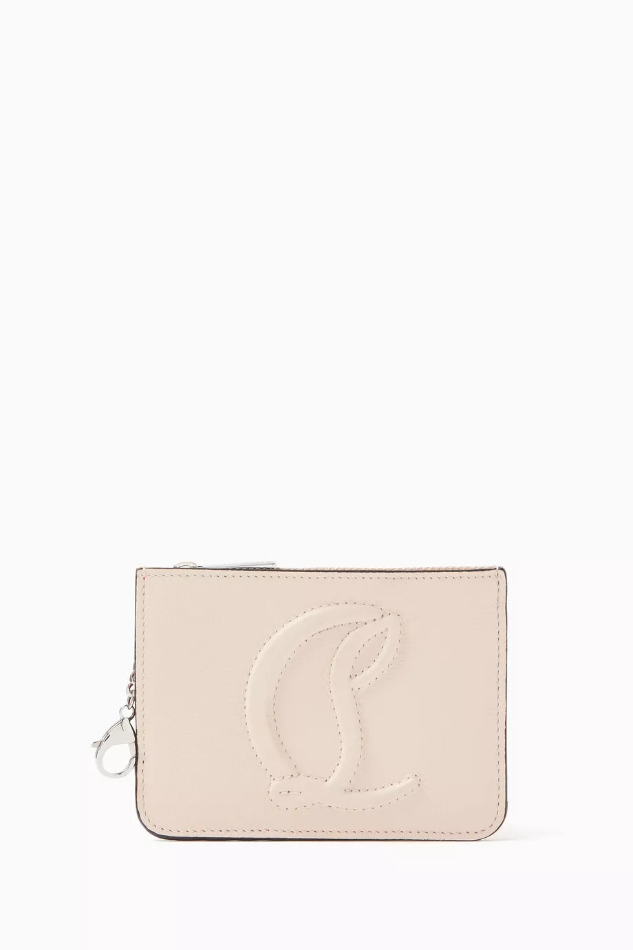 By My Side Zipped Key Holder in Textured Empire Calf Leather