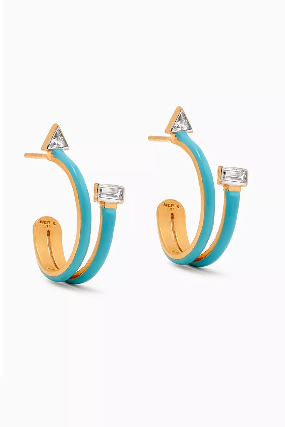 Hoop Earrings in 24kt Gold-plated Sterling Silver