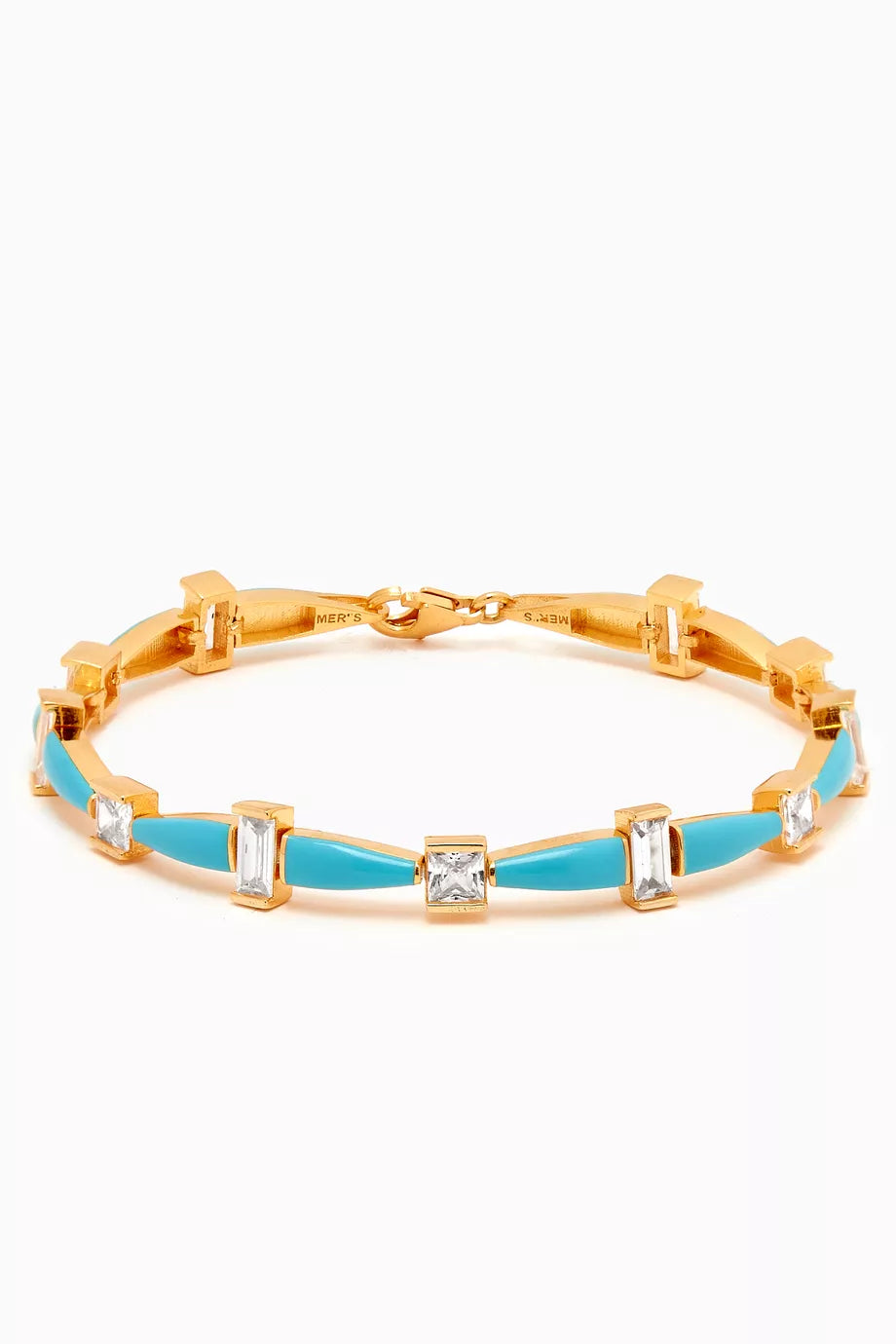 Feelin The Glow Enamel Bracelet in 24kt Gold-plated Sterling Silver