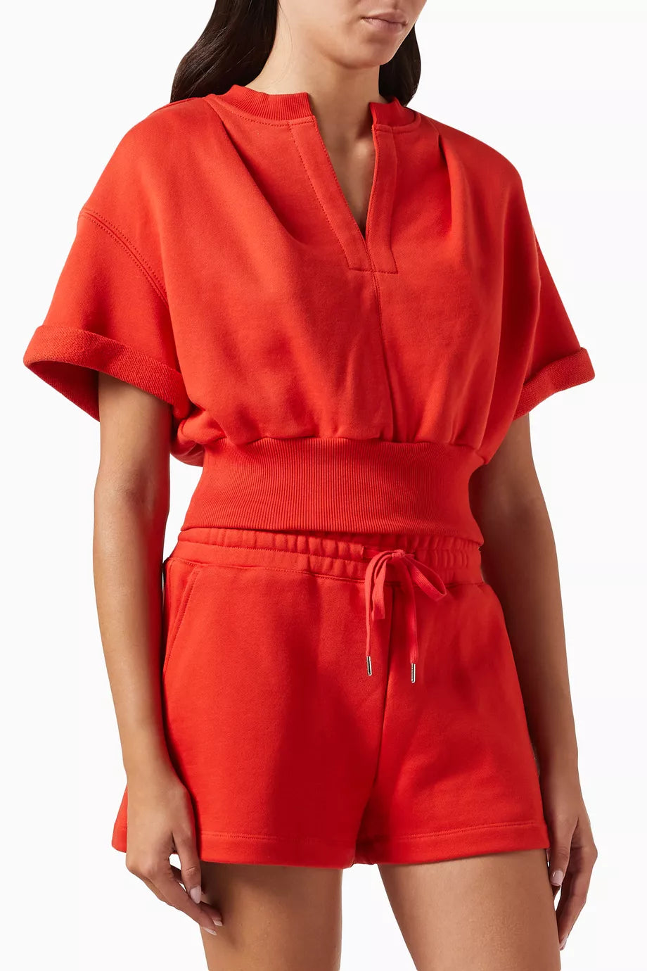 Crop Sweatshirt in Cotton