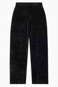 Baggy Pants in Shiny Velvet