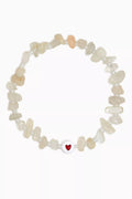 Love Heart Moonstone Crystal Healing Bracelet