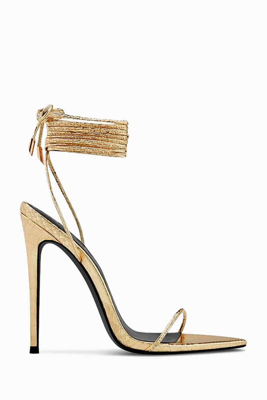 Luce Minimale 120 Lace-up Sandals in Vegan Leather