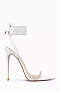 Luce Minimale 120 Lace-up Sandals in Vegan Leather