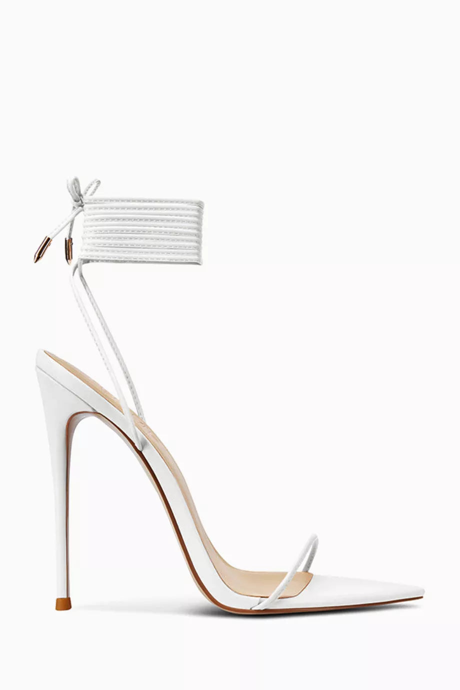 Luce Minimale 120 Lace-up Sandals in Vegan Leather