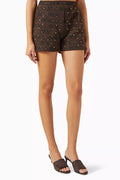 Allover Logo Shorts in Cotton-blend