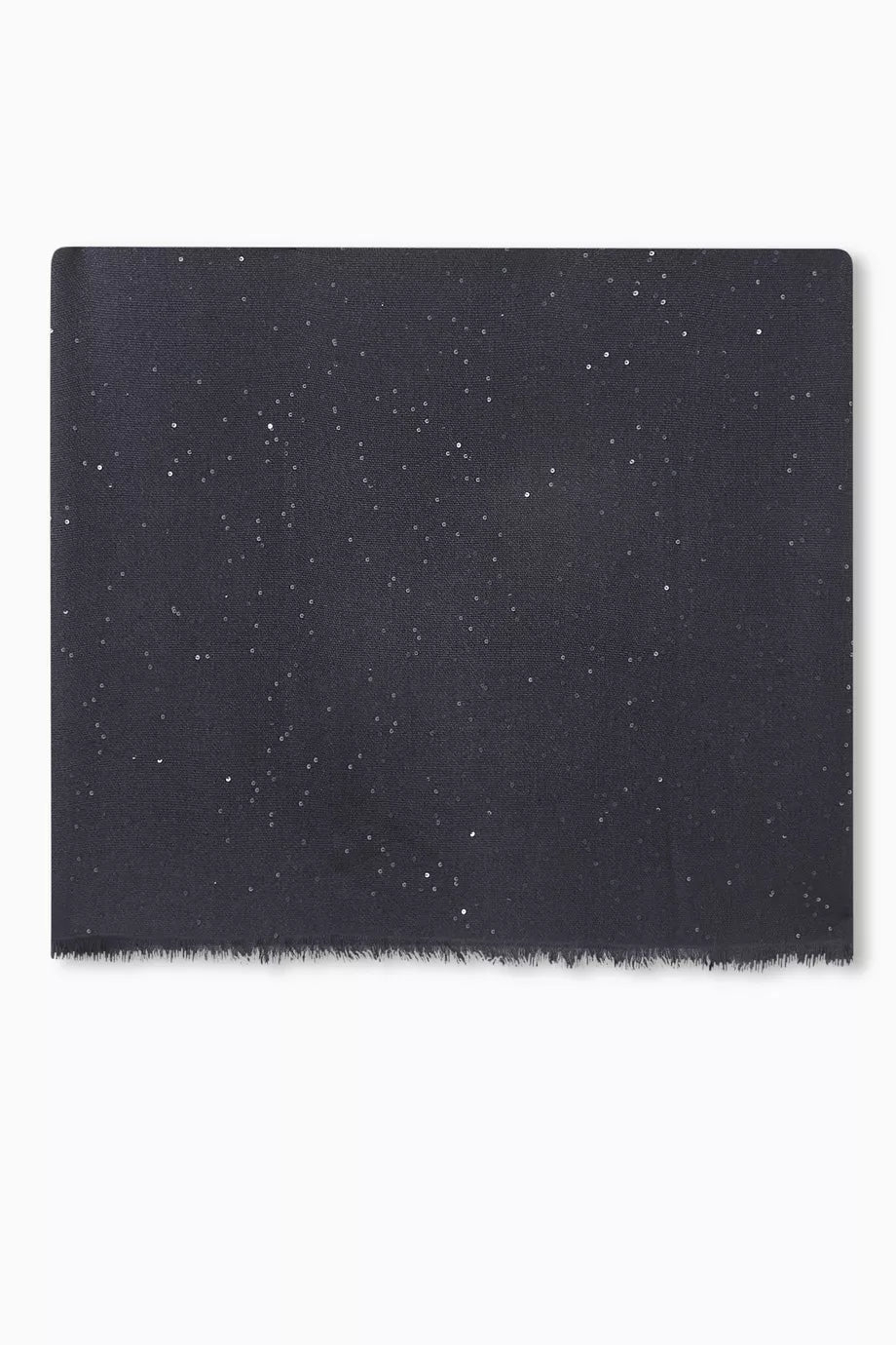 Sequin Embroidered Scarf in Cashmere & Silk