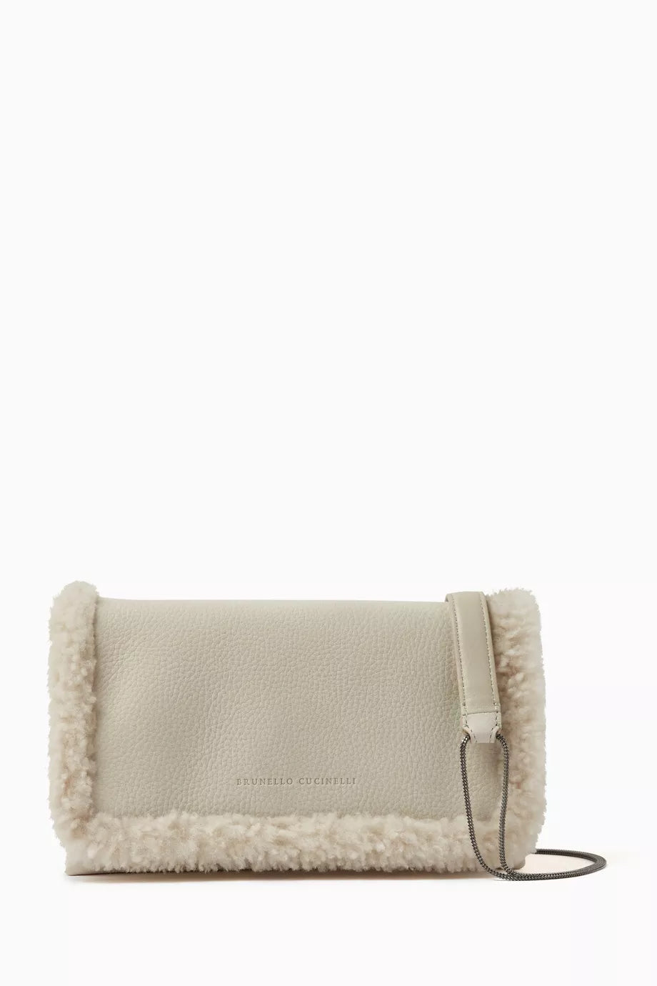 City Shoulder Bag in Shearling & Nubuck