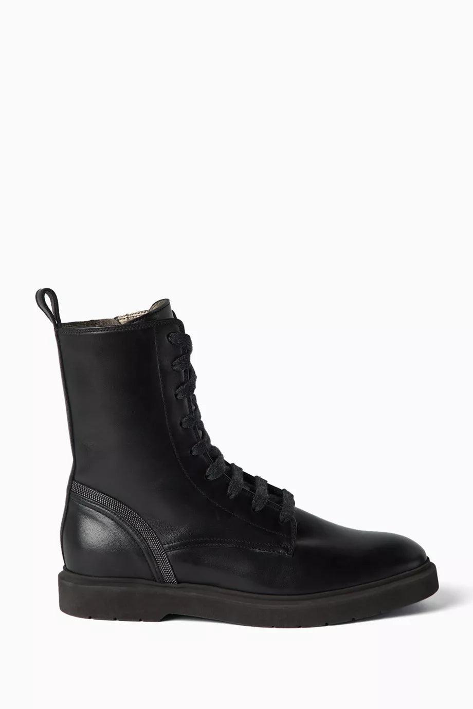Lace-up Ankle Boots in Leather